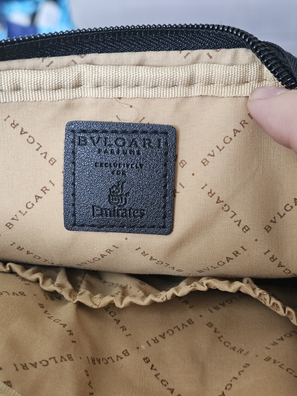 Bvlgari travel amenity kit pouch